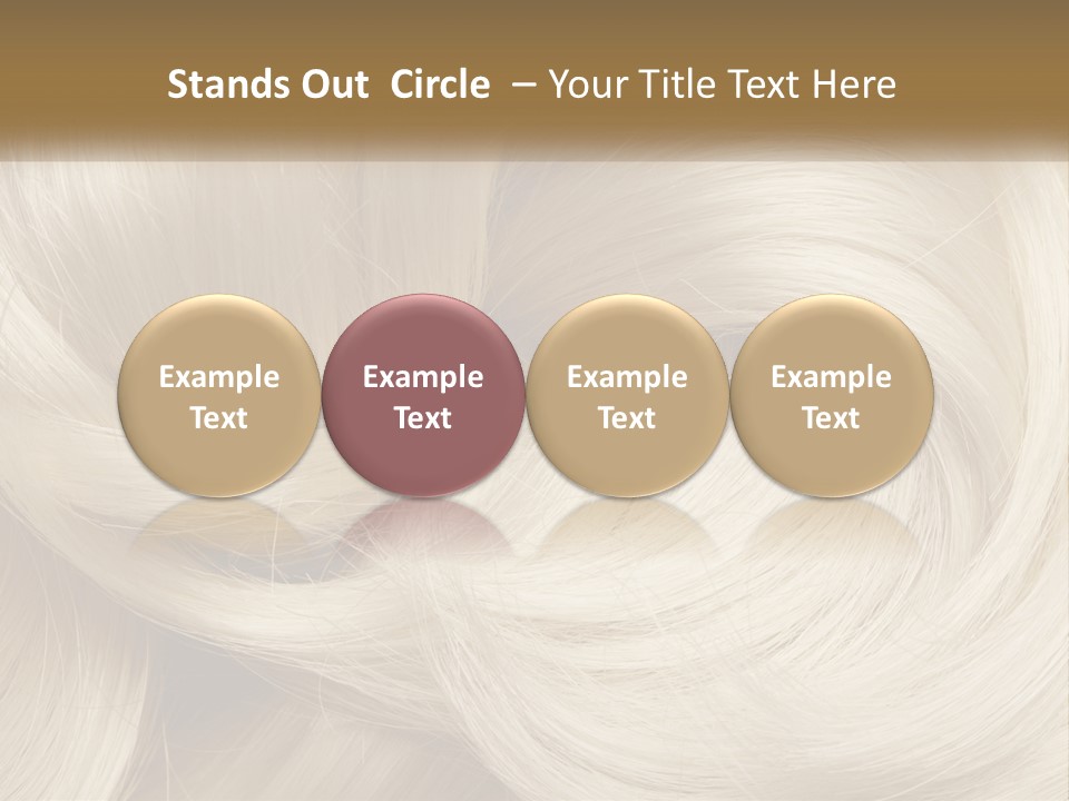 A Pile Of Blonde Hair Powerpoint Template PowerPoint Template