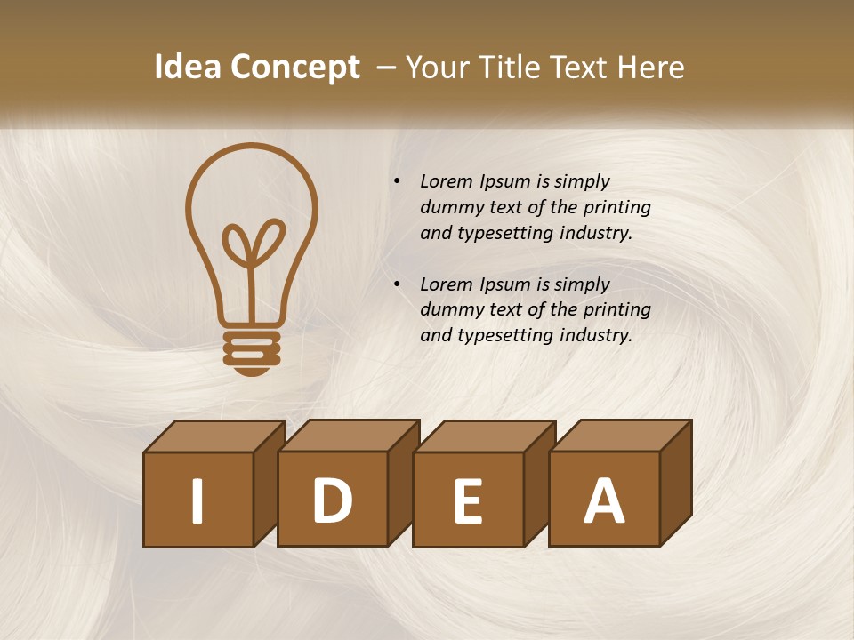 A Pile Of Blonde Hair Powerpoint Template PowerPoint Template