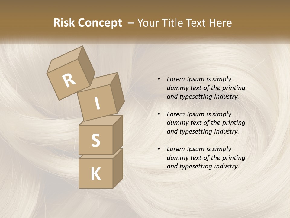 A Pile Of Blonde Hair Powerpoint Template PowerPoint Template