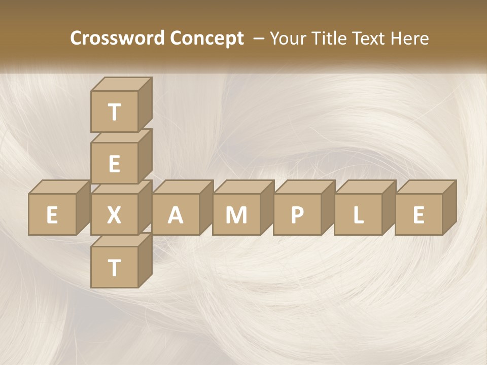 A Pile Of Blonde Hair Powerpoint Template PowerPoint Template