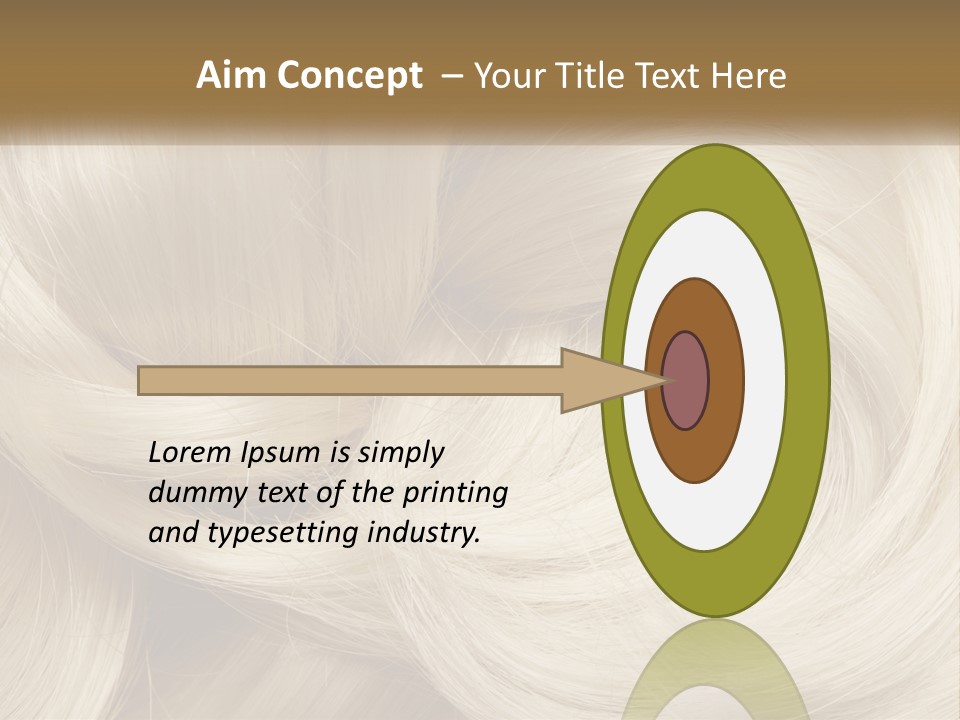 A Pile Of Blonde Hair Powerpoint Template PowerPoint Template