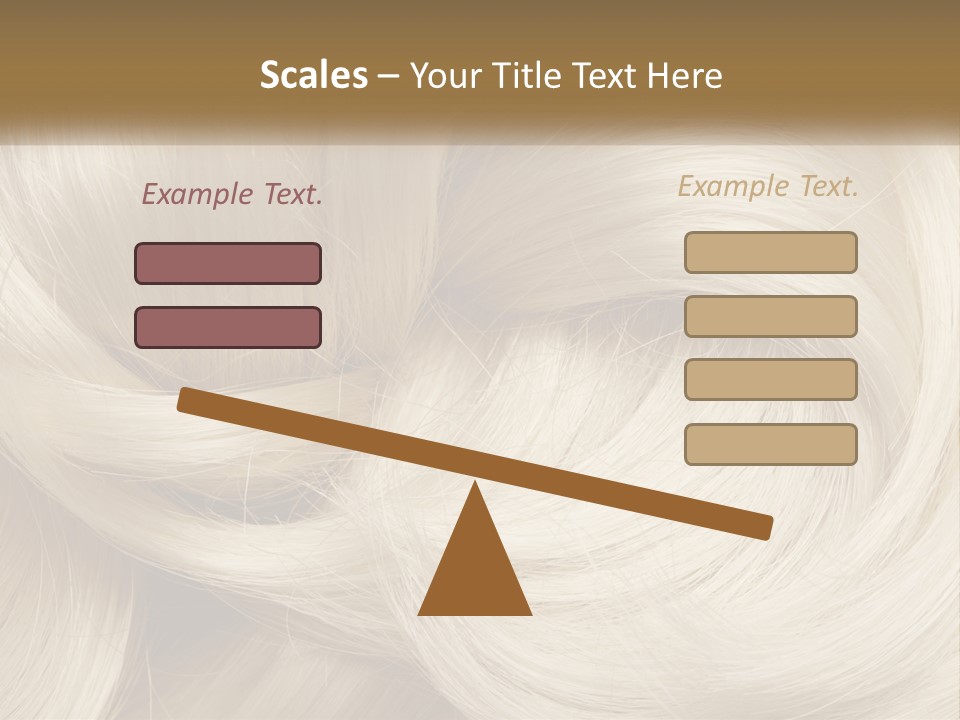 A Pile Of Blonde Hair Powerpoint Template PowerPoint Template