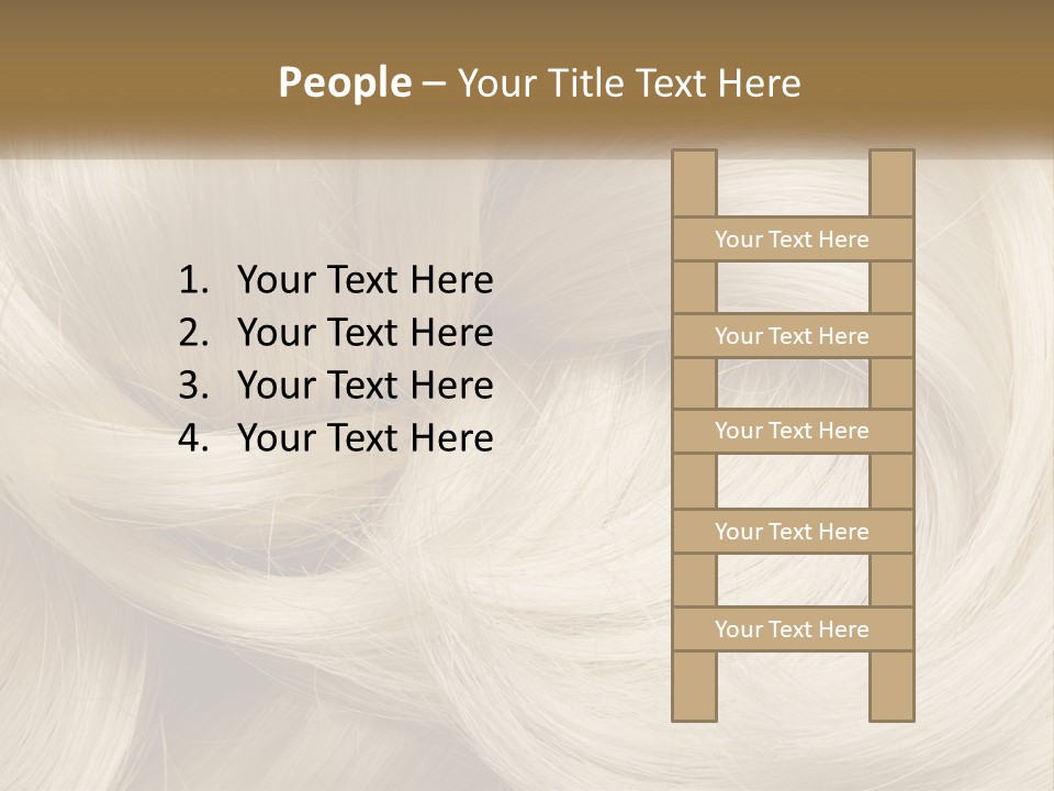 A Pile Of Blonde Hair Powerpoint Template PowerPoint Template