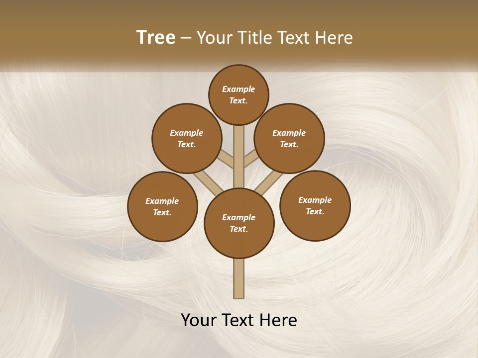 A Pile Of Blonde Hair Powerpoint Template PowerPoint Template