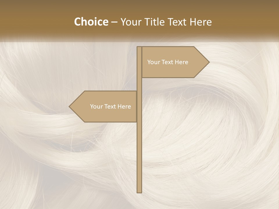 A Pile Of Blonde Hair Powerpoint Template PowerPoint Template