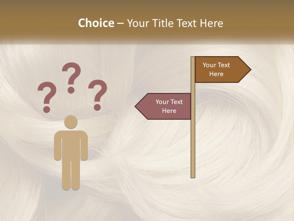 A Pile Of Blonde Hair Powerpoint Template PowerPoint Template