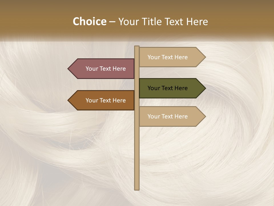 A Pile Of Blonde Hair Powerpoint Template PowerPoint Template