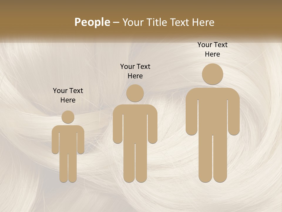 A Pile Of Blonde Hair Powerpoint Template PowerPoint Template