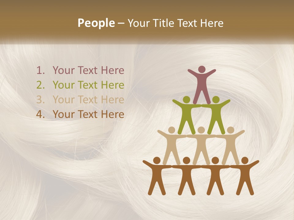 A Pile Of Blonde Hair Powerpoint Template PowerPoint Template