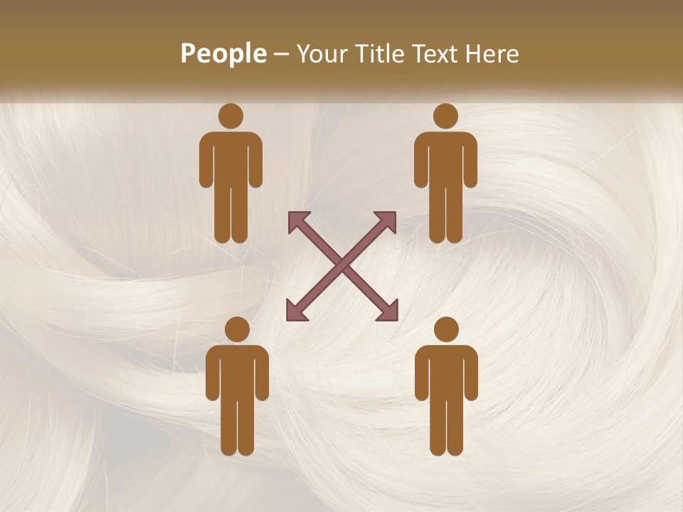 A Pile Of Blonde Hair Powerpoint Template PowerPoint Template