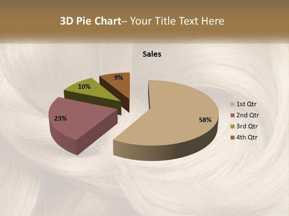 A Pile Of Blonde Hair Powerpoint Template PowerPoint Template