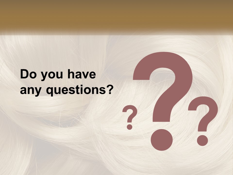 A Pile Of Blonde Hair Powerpoint Template PowerPoint Template