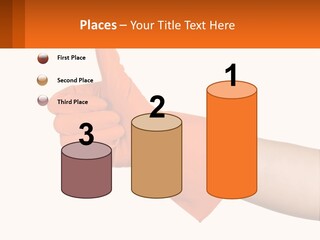 A Person Wearing Orange Gloves Giving A Thumbs Up PowerPoint Template