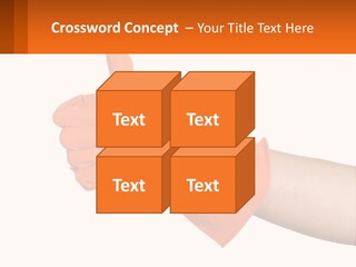 A Person Wearing Orange Gloves Giving A Thumbs Up PowerPoint Template