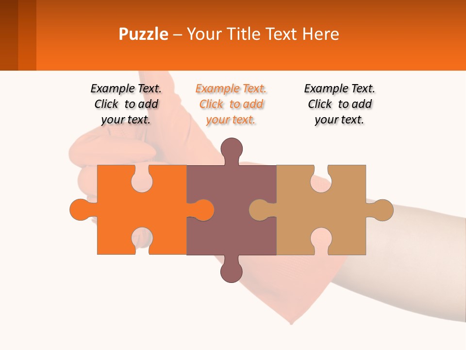 A Person Wearing Orange Gloves Giving A Thumbs Up PowerPoint Template