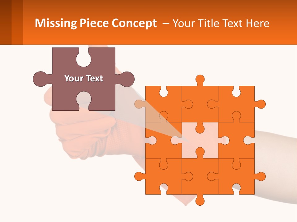 A Person Wearing Orange Gloves Giving A Thumbs Up PowerPoint Template