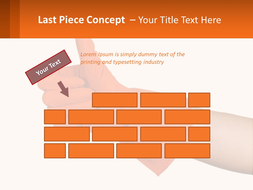 A Person Wearing Orange Gloves Giving A Thumbs Up PowerPoint Template
