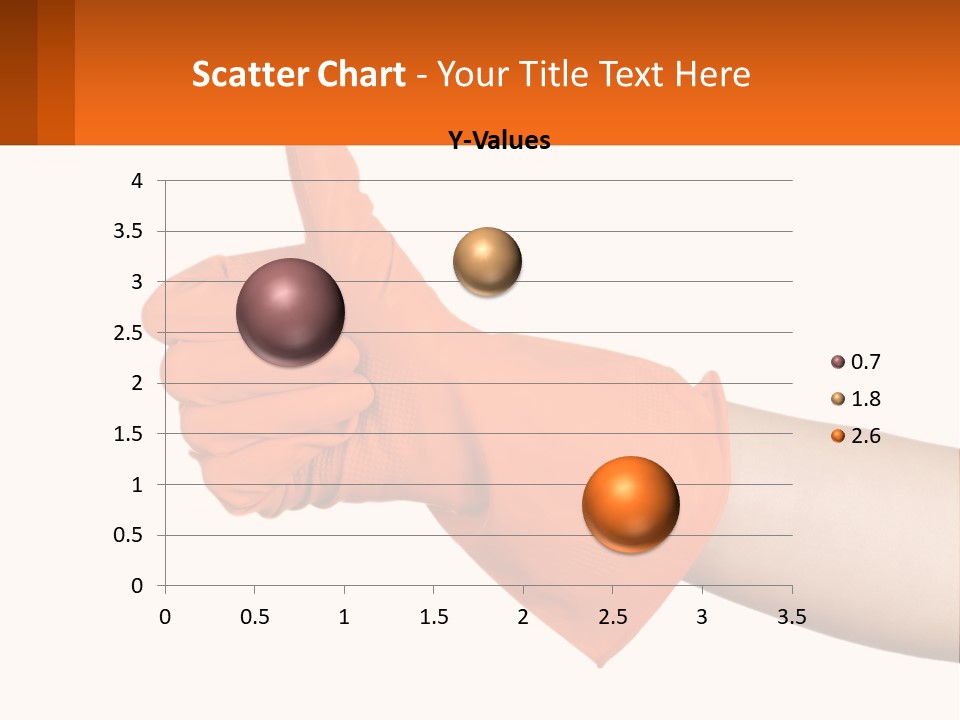 A Person Wearing Orange Gloves Giving A Thumbs Up PowerPoint Template