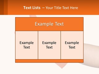 A Person Wearing Orange Gloves Giving A Thumbs Up PowerPoint Template