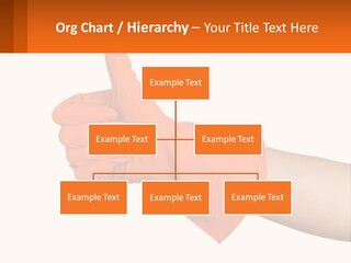 A Person Wearing Orange Gloves Giving A Thumbs Up PowerPoint Template