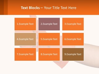 A Person Wearing Orange Gloves Giving A Thumbs Up PowerPoint Template