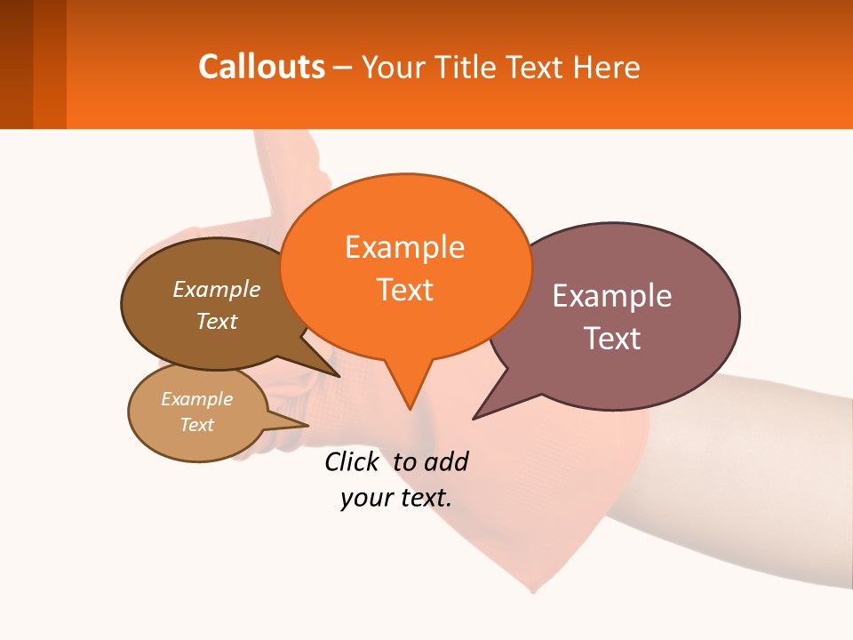 A Person Wearing Orange Gloves Giving A Thumbs Up PowerPoint Template