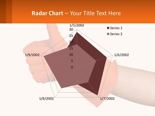 A Person Wearing Orange Gloves Giving A Thumbs Up PowerPoint Template