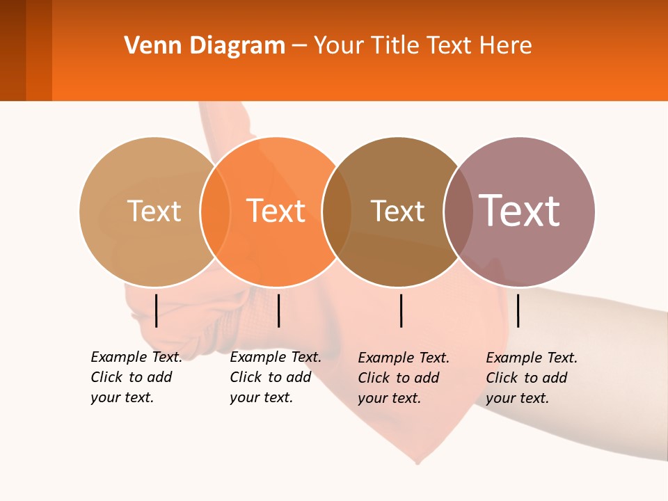 A Person Wearing Orange Gloves Giving A Thumbs Up PowerPoint Template