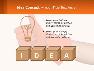A Person Wearing Orange Gloves Giving A Thumbs Up PowerPoint Template