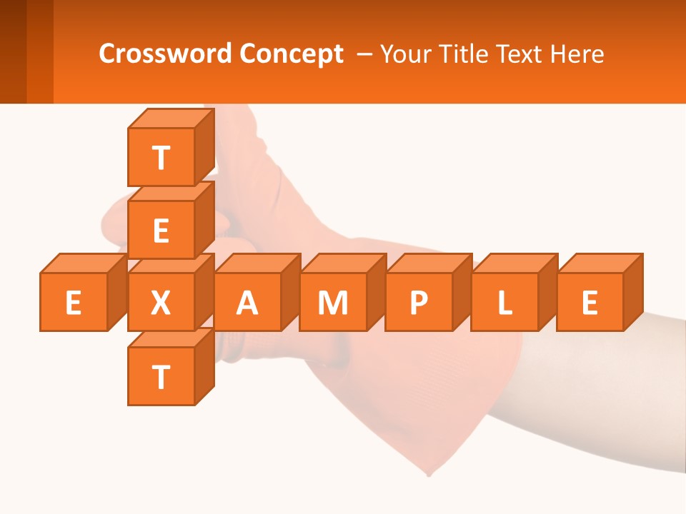 A Person Wearing Orange Gloves Giving A Thumbs Up PowerPoint Template