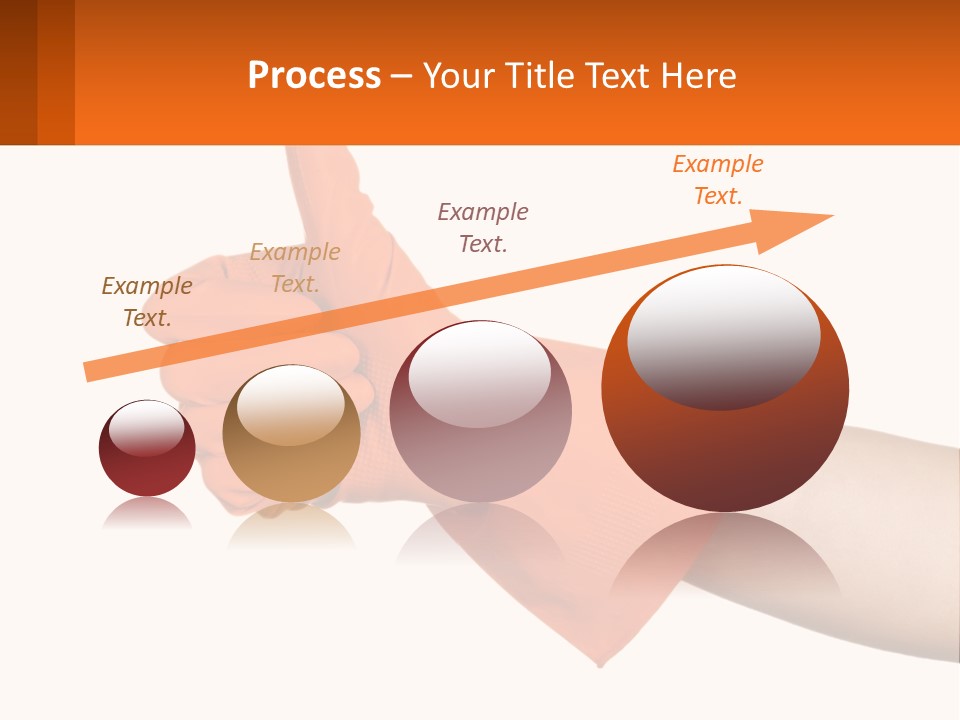 A Person Wearing Orange Gloves Giving A Thumbs Up PowerPoint Template