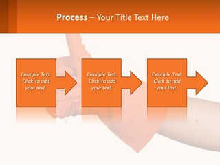 A Person Wearing Orange Gloves Giving A Thumbs Up PowerPoint Template