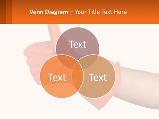 A Person Wearing Orange Gloves Giving A Thumbs Up PowerPoint Template