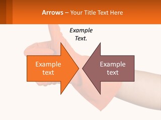 A Person Wearing Orange Gloves Giving A Thumbs Up PowerPoint Template