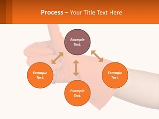 A Person Wearing Orange Gloves Giving A Thumbs Up PowerPoint Template