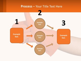 A Person Wearing Orange Gloves Giving A Thumbs Up PowerPoint Template