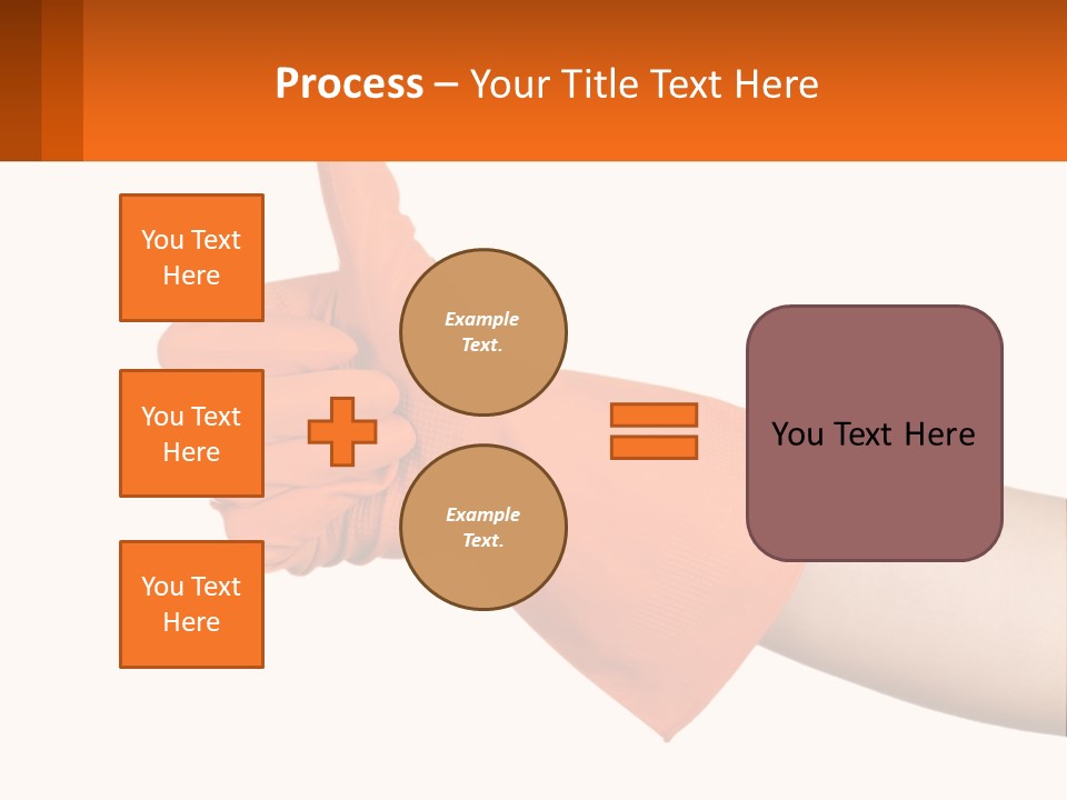 A Person Wearing Orange Gloves Giving A Thumbs Up PowerPoint Template