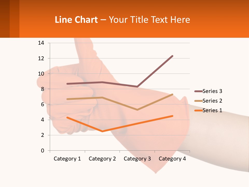 A Person Wearing Orange Gloves Giving A Thumbs Up PowerPoint Template