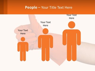 A Person Wearing Orange Gloves Giving A Thumbs Up PowerPoint Template