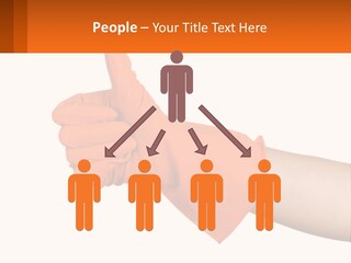 A Person Wearing Orange Gloves Giving A Thumbs Up PowerPoint Template