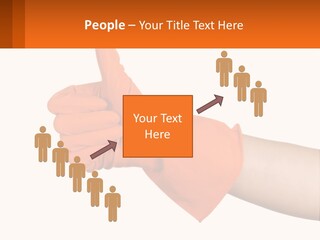 A Person Wearing Orange Gloves Giving A Thumbs Up PowerPoint Template