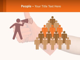 A Person Wearing Orange Gloves Giving A Thumbs Up PowerPoint Template