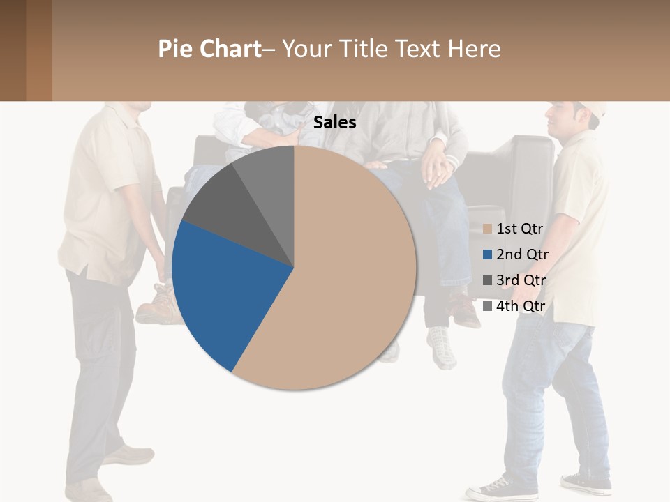 A Group Of People Sitting On Top Of A Couch PowerPoint Template