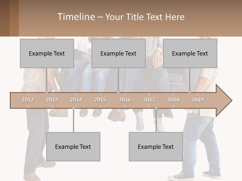 A Group Of People Sitting On Top Of A Couch PowerPoint Template