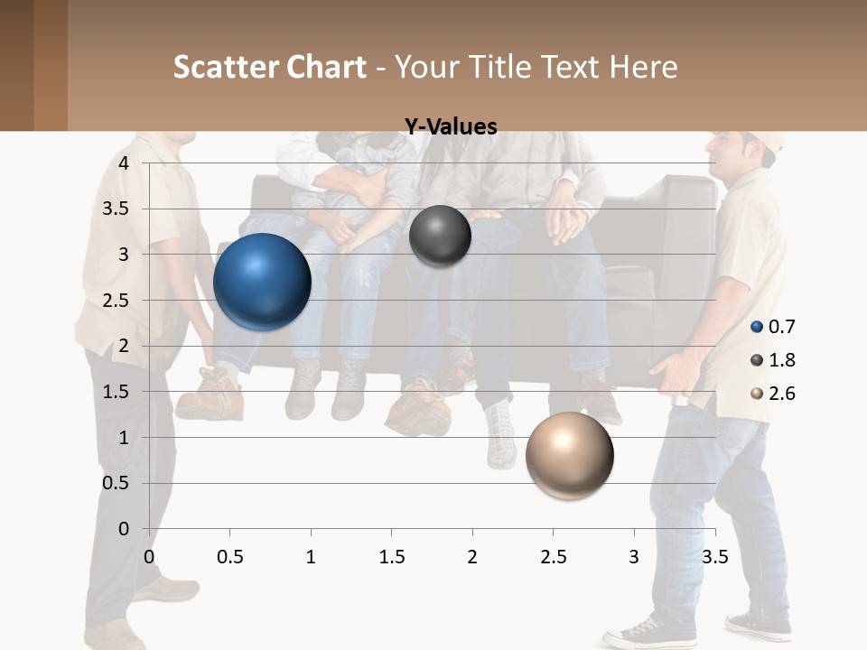 A Group Of People Sitting On Top Of A Couch PowerPoint Template
