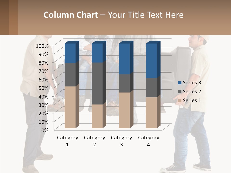 A Group Of People Sitting On Top Of A Couch PowerPoint Template