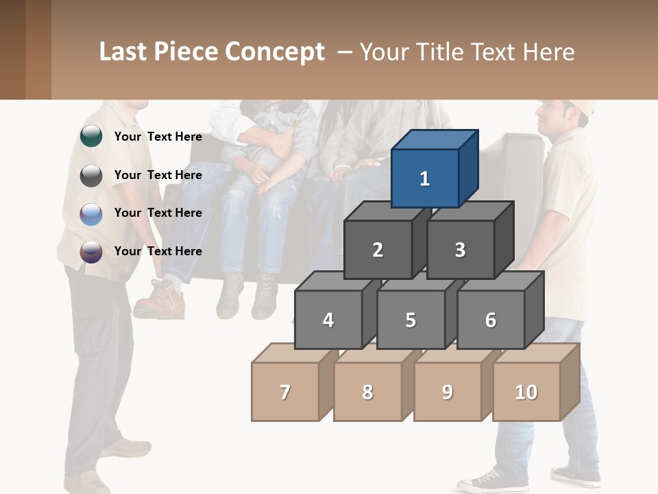 A Group Of People Sitting On Top Of A Couch PowerPoint Template
