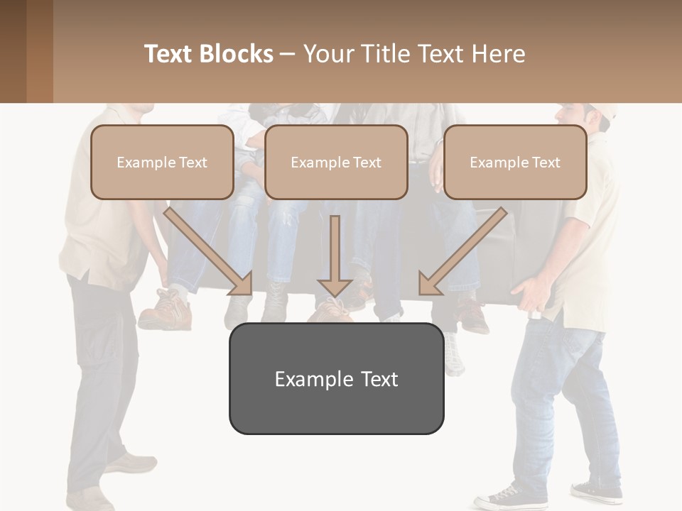 A Group Of People Sitting On Top Of A Couch PowerPoint Template