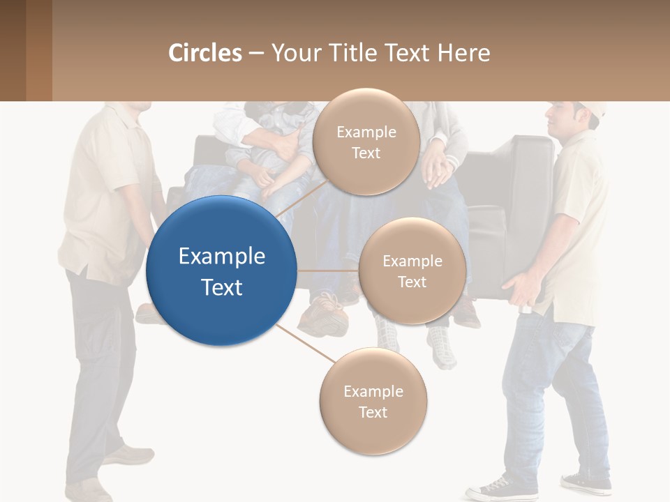 A Group Of People Sitting On Top Of A Couch PowerPoint Template