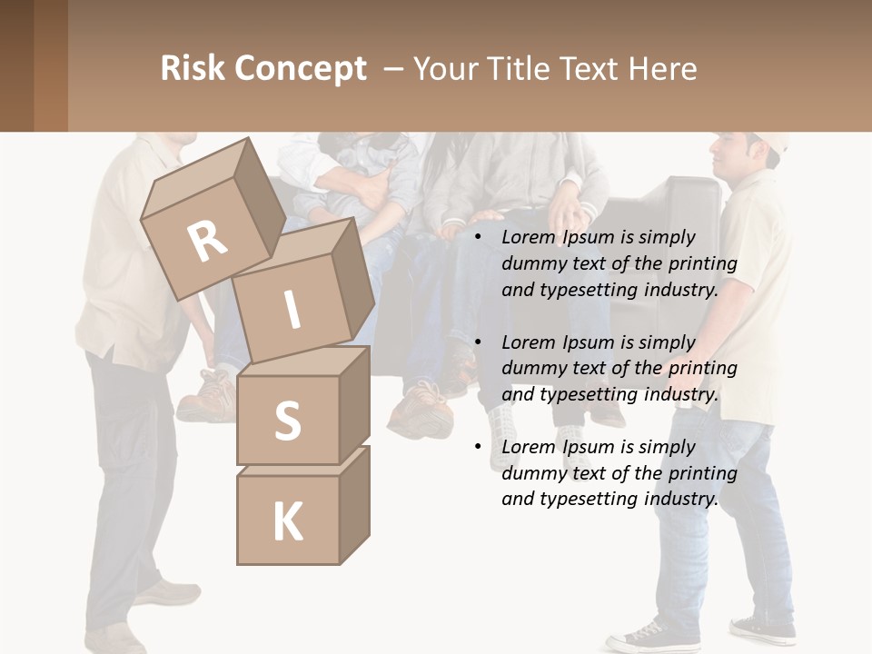 A Group Of People Sitting On Top Of A Couch PowerPoint Template